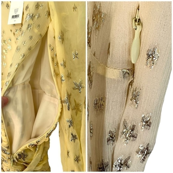 LoveShackFancy Rina Dress Sunflower Size 8 NEW - Picture 14 of 16